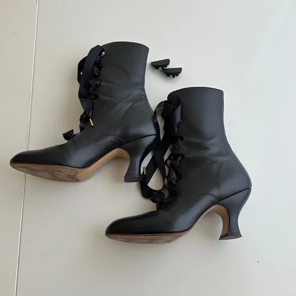 American Duchess Original Tango Boots 8 1/2 Great Condition - Picture 5 of 10